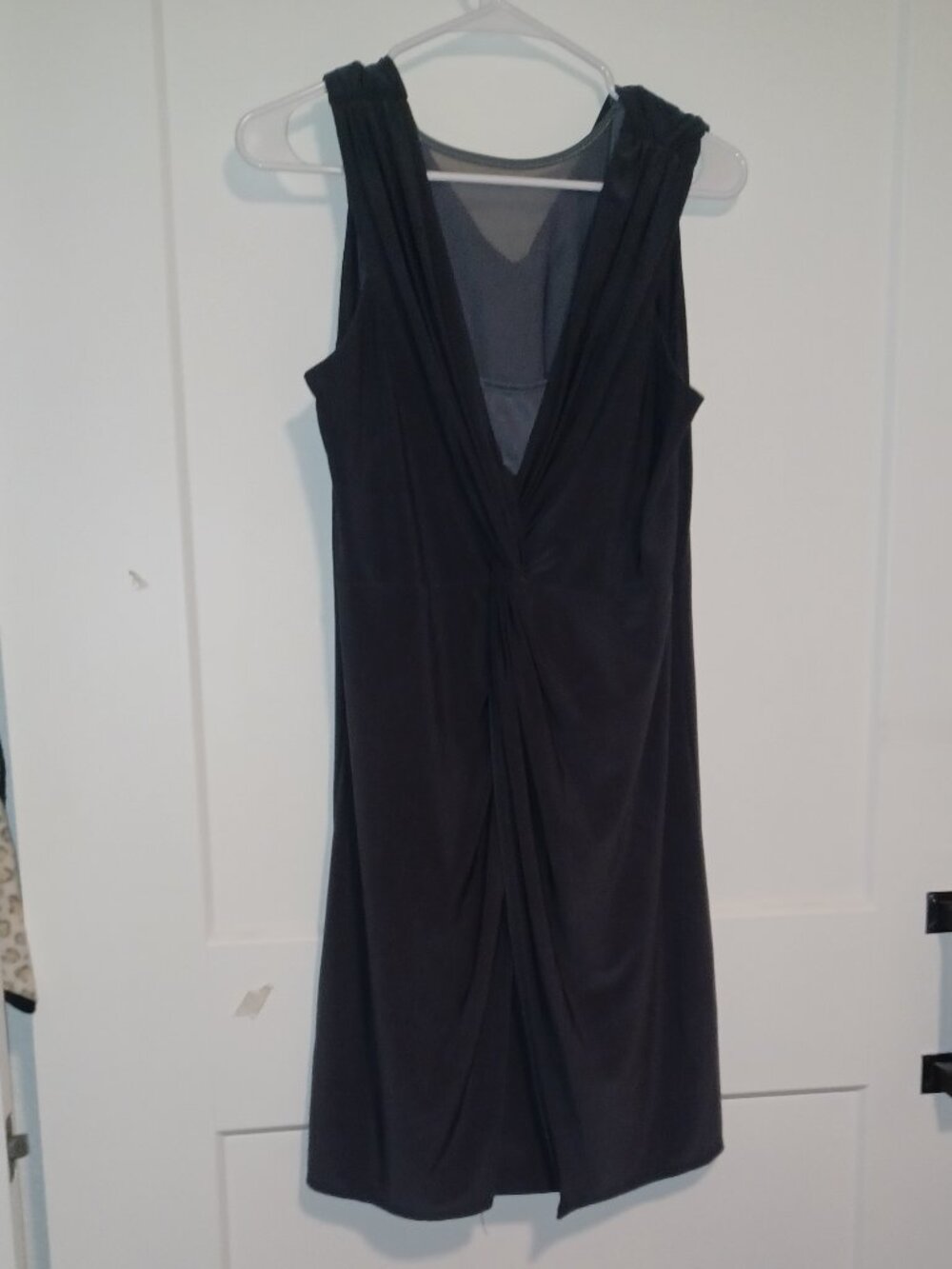 Blush Gray With Built In Slip Midi Dress